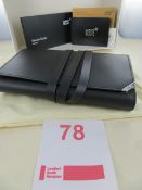 Montblanc Urban Leather Spirit 6 Pen Pouch Roll On Black Art No 115416 RRP £200. Please note: This