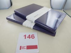Two Montblanc Fine Stationery Notebooks 146 Purple Lined Art No 116515 RRP £55 each. Please note: