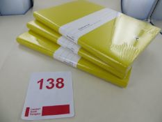 Three Montblanc Fine Stationery Notebooks 146 Yellow Lined Art No 116519 RRP £55 each. Please