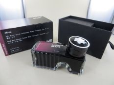 Two Montblanc Ink Bottles Burgundy Red 60ml Art No 105198 RRP £16 each. Please note: This lot will