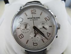 Montblanc Timewalker Chronograph Automatic watch 43mm steel collection with black alligator