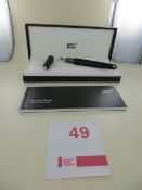 Montblanc M Ultra Black Fountain Pen Art No 116562 RRP £470. Please note: This lot will be sold