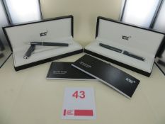 Two Montblanc Grey Resin PIX Rollerball Pen Art No 116577 RRP £200. Please note: This lot will be