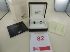 Montblanc Sartorial Silver Cufflinks Art No 112910 RRP £255. Please note: This lot will be sold