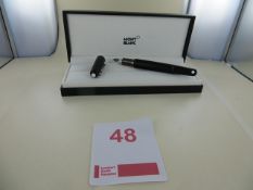 Montblanc M Ultra Black Fountain Pen Art No 116562 RRP £470. Please note: This lot will be sold