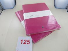 Two Montblanc Fine Stationery Note Books 146 Pink Lined Art No 116520 RRP £55 each. Please note: