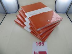 Four Montblanc Fine Stationery Notebooks 146 Lucky Orange Lined Art No 116225 RRP £55 each. Please