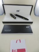 Montblanc Meisterstück Gold-Coated LeGrand Fountain Pen Art No 13661 RRP £490. Please note: This lot