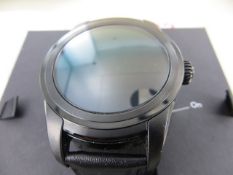 Montblanc Summit Smartwatch 46mm with Black PVD Stainless Steel Case & Black Calf Leather Strap case