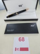 Montblanc Meisterstück Gold-Coated LeGrand Ballpoint Pen Art No 112673 RRP £340. Please note: This