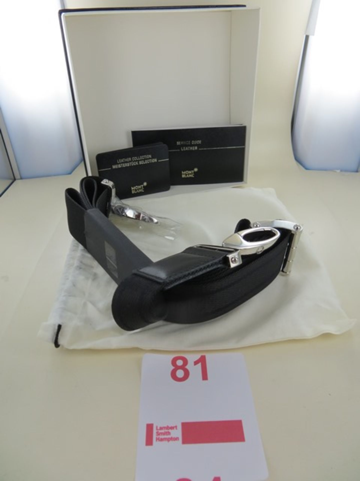 Montblanc Meisterstuck Black Shoulder Strap Art No 109914 RRP £135. Please note: This lot will be
