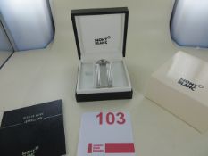 Montblanc Essential Sartorial Stainless Steel money clip Art No 116637 RRP £190. Please note: This
