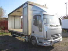 Iveco Eurocargo 10E18 7.5t curtain side. Registration: AE07 CXD. Odometer: 222,294kms. M.O.T: No.