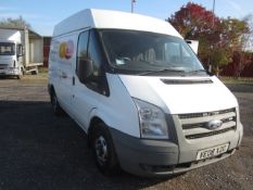 Ford Transit 85T260M FWD 2.2D panel van. Registration: VE08 XZG. Odometer: 161,517. M.O.T: 01/08/