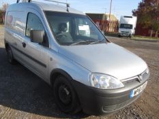 Vauxhall Combo 1700 Ecoflex diesel car derived van. Registration: WP61 OOX. Odometer: 100,652. M.O.