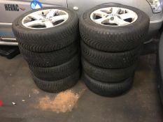 Four VW Winter wheels tyre size 195/65R15 & Four VW wheels tyre size 205/55R16