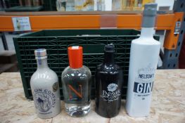 Mixed case x 4 bottles various gins