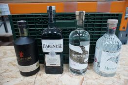 Mixed case x 4 bottles various gins