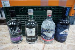 Mixed case x 4 bottles various gins