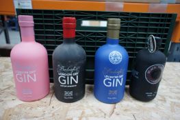 Mixed case x 4 bottles various gins