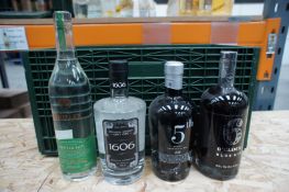 Mixed case x 4 bottles various gins