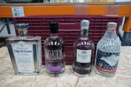 Mixed case x 4 bottles various gins