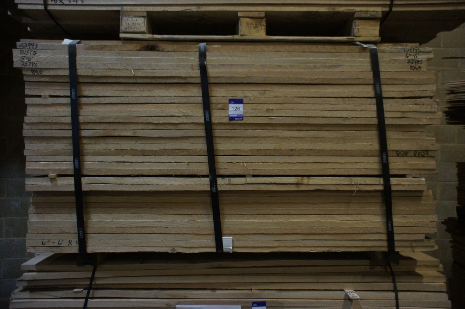 * Pallet of Oak Lumber - 227 pcs, 155 x 1800mm Please note there is a £5 plus VAT lift out fee on - Image 2 of 2