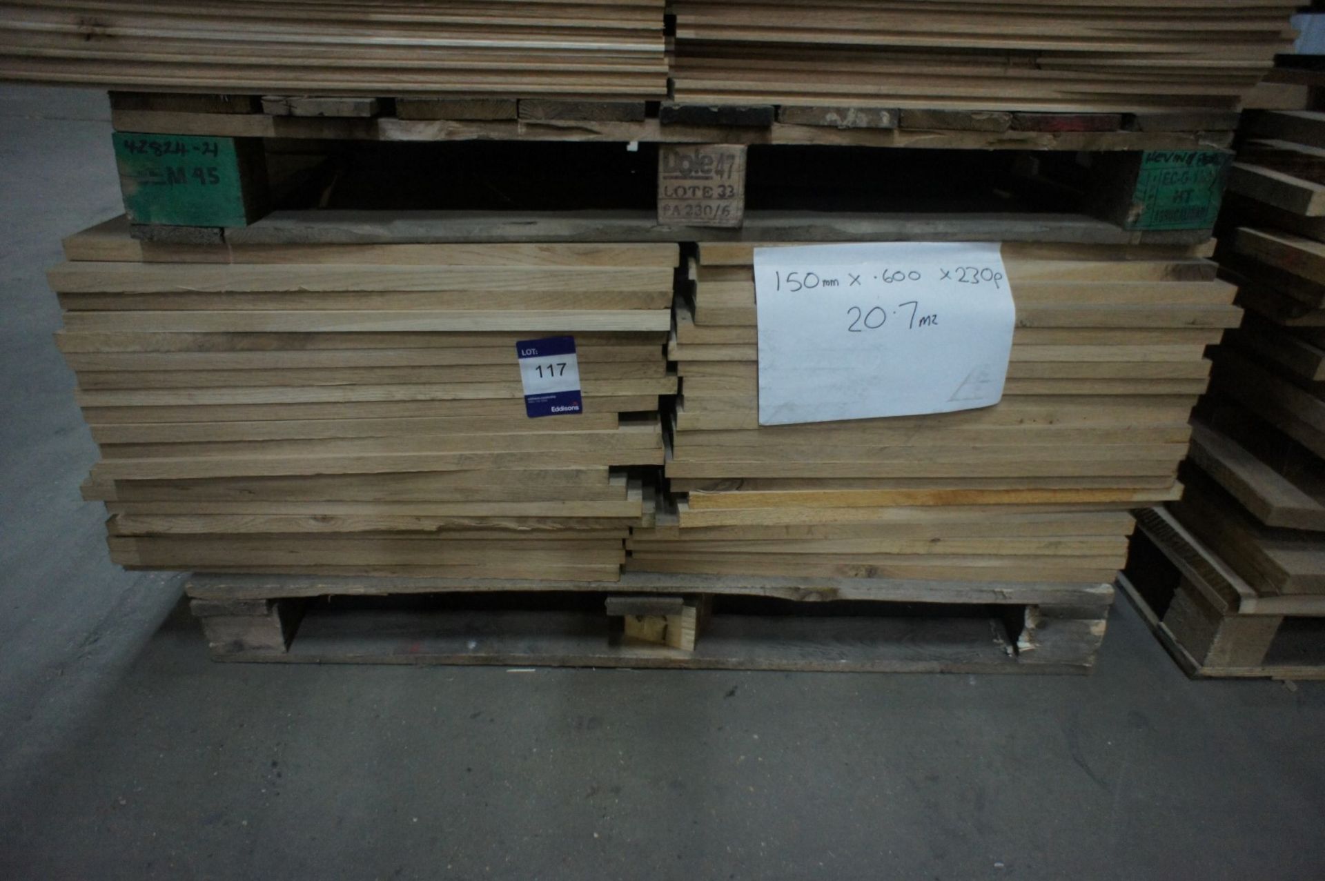 * American Oak - 230 pcs, 150 x 600mm Please note there is a £5 plus VAT lift out fee on this lot. - Image 2 of 2