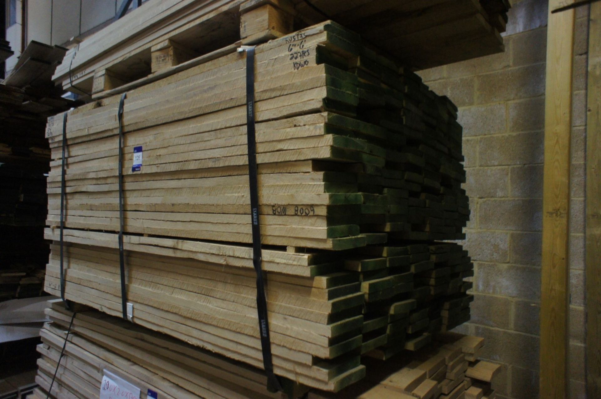 * Pallet of Oak Lumber - 227 pcs, 155 x 1800mm Please note there is a £5 plus VAT lift out fee on