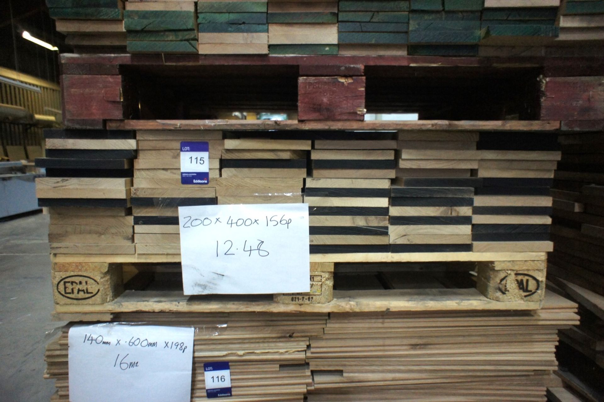 * American Oak - 156 pcs, 200 x 400mm Please note there is a £5 plus VAT lift out fee on this lot. - Image 2 of 2