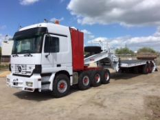 * Mercedes 4146 Titan, 8x4 Tractor Unit (LHD) with Sleeper Cab with King TT50/2WB Twin Axle Beaver