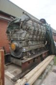 * Ruston/ English Electric HFO Marine Engine. Please Note This lot is located in Castleford. Viewing
