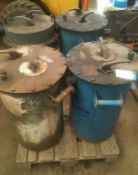 * 4 x Drum Type Welding Pots. Please note this lot is located in Barton. Viewing and removal is