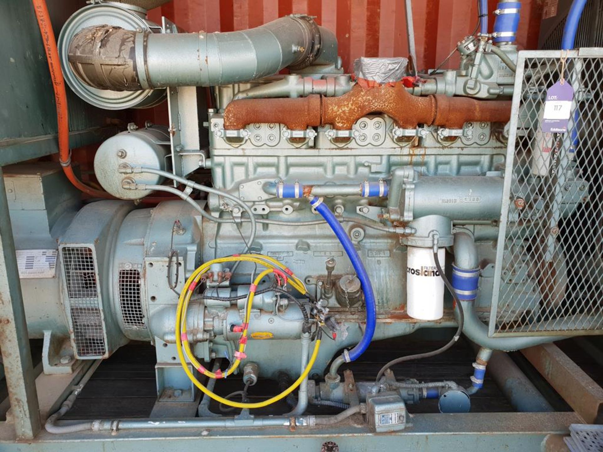 Cummins/ Markon- Dawsons Keith 125KVA Standby Generator. A 125KVA Skid mounted Diesel Generator with - Image 2 of 8
