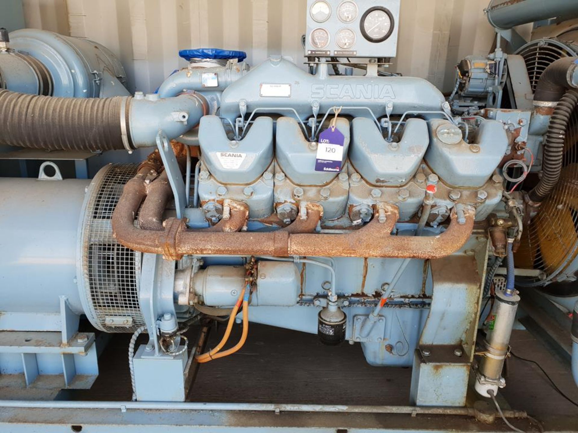* Scania/ Swan 300 KVA Standby Generator. A 300KVA Skid Mounted Diesel Generator with Scania DS14-44 - Image 3 of 11