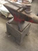 * Anvil, Stand and 2 x Hammers. Please note this lot is located in Barton. Viewing and removal is