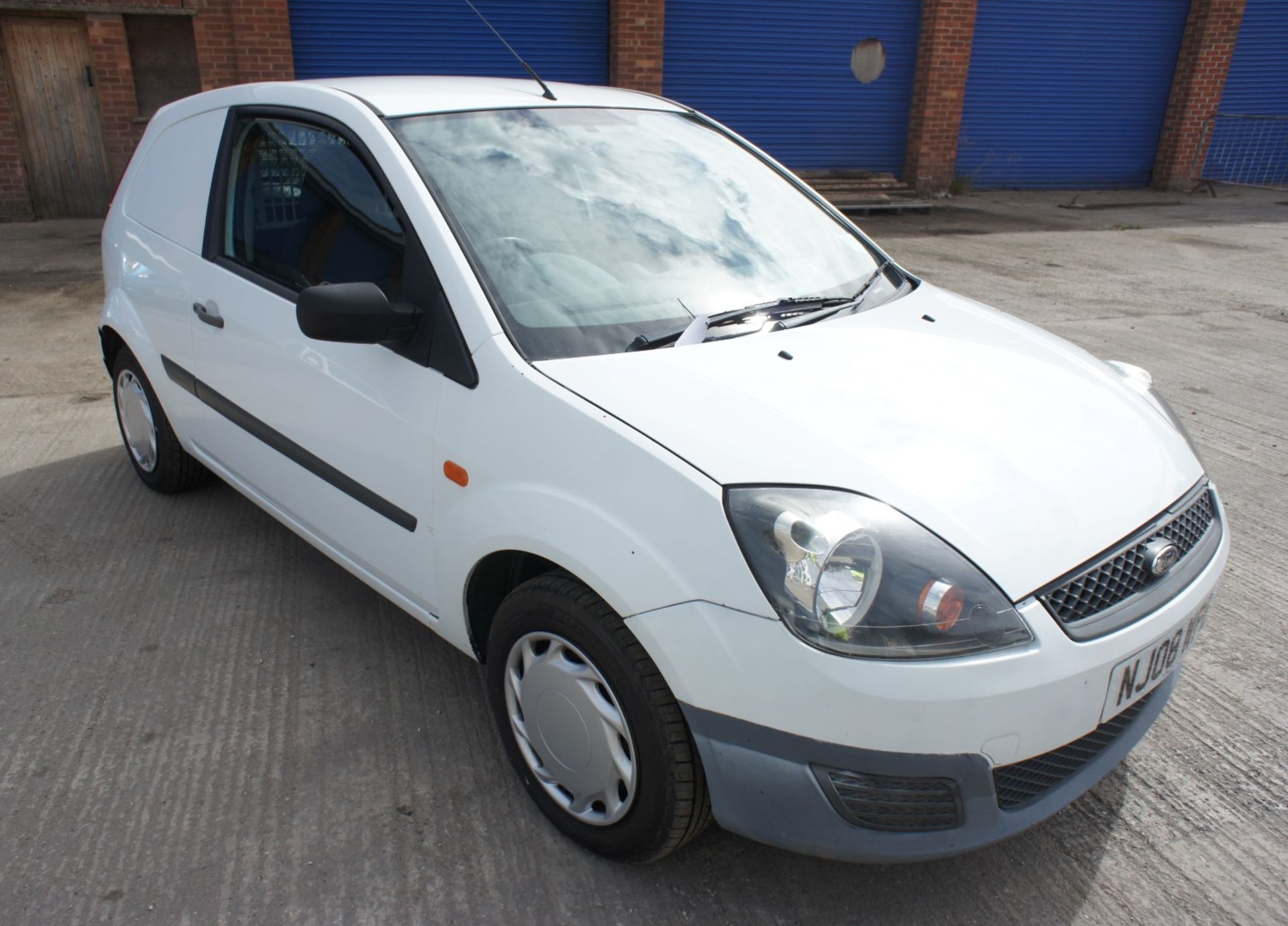 * Ford Fiesta 1.4 TDCi Car derived Van, diesel, 1399cc, white, Registration NJ08 WPE, Date of