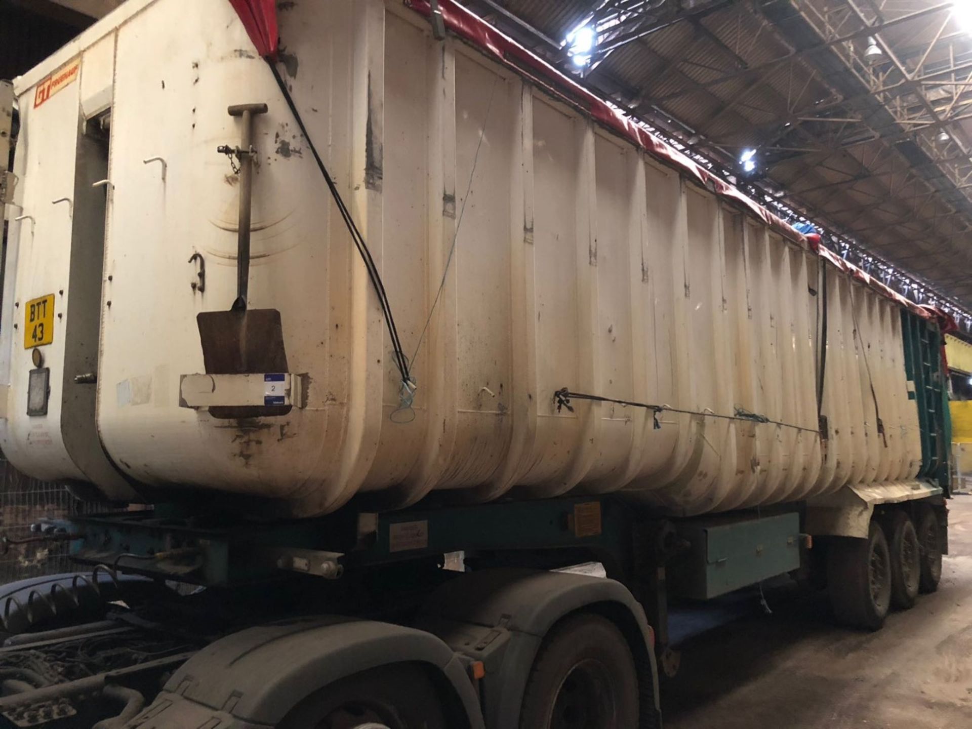 * 2002 General UK, DJDSF3 Tri Axle Bulk Tipping Trailer, Alloy Bodied with easy-sheet,weigh