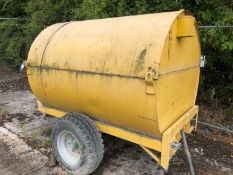 * Towable Bunded Fuel Bowser, capacity approx. 2,000 litres, with hose and pump