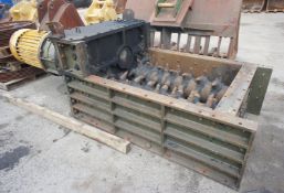 * MMD Twin Roll Crusher with electric motor s/n S206-123, approx. weight 6.75 tons