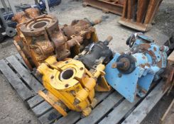 * 3 various Warman/Yellow Centrifugal pumps to pallet