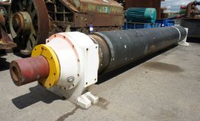 * Large paper mill steam roll with bearing blocks 18in diameter x 12ft length