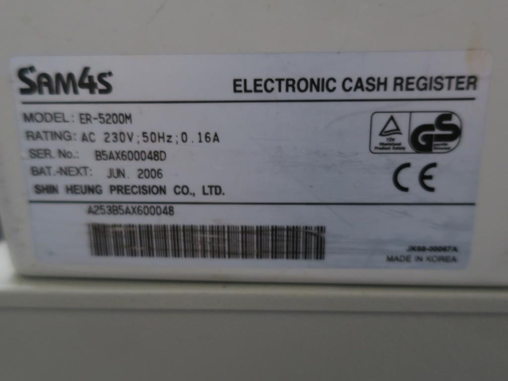 * A Beko Fridge together with a ER-5200M Electronic Cash Register - Image 6 of 7