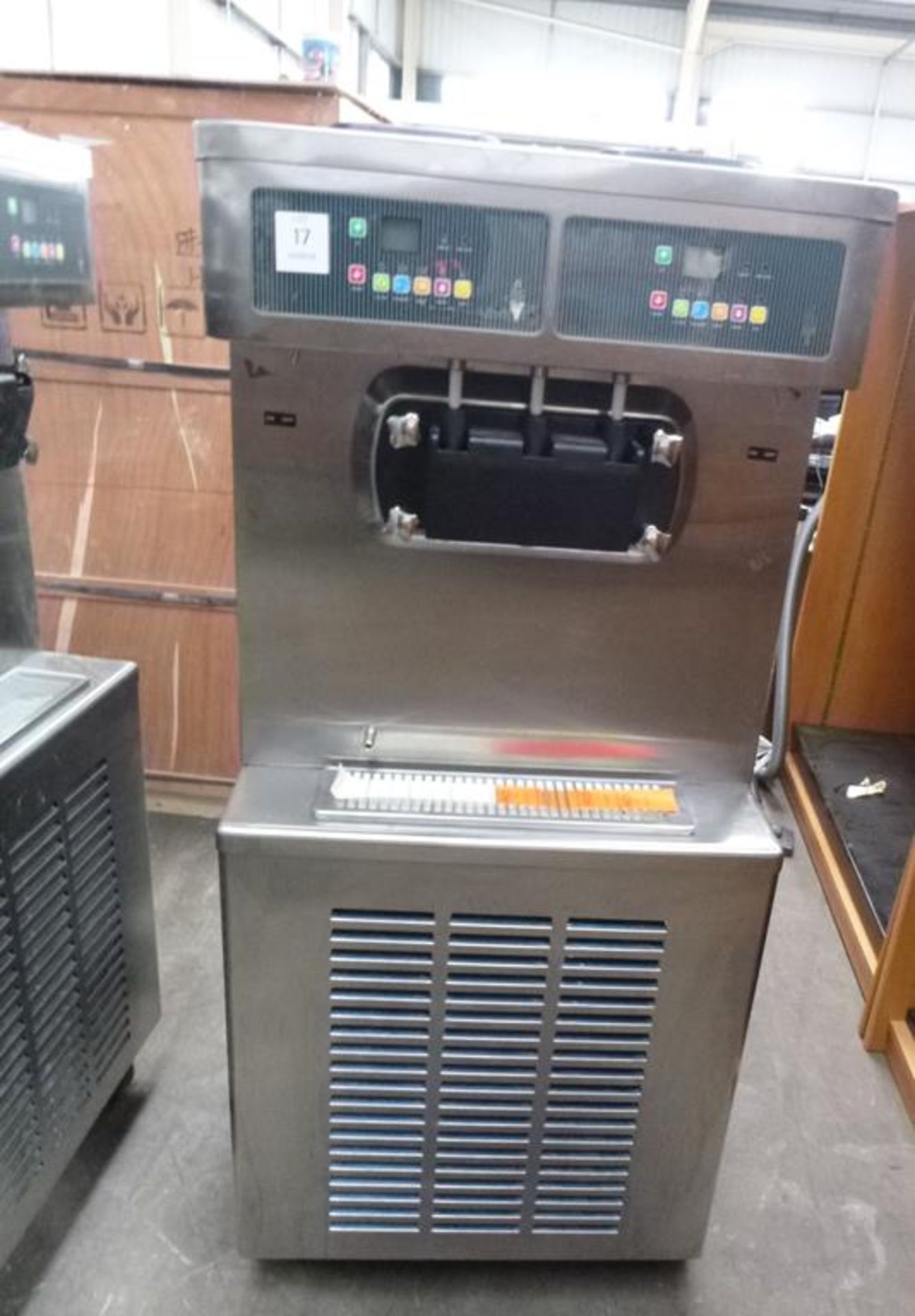 * A Used Proserve Soft Ice Cream Machine model S520F, Hopper: 12.5Ltr x 2, Cylinder: 2Ltr x 2,