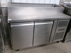 * A Blizzard (model HBC2EN) Refrigerated two door Preparation Counter s/steel 240V. Temperature