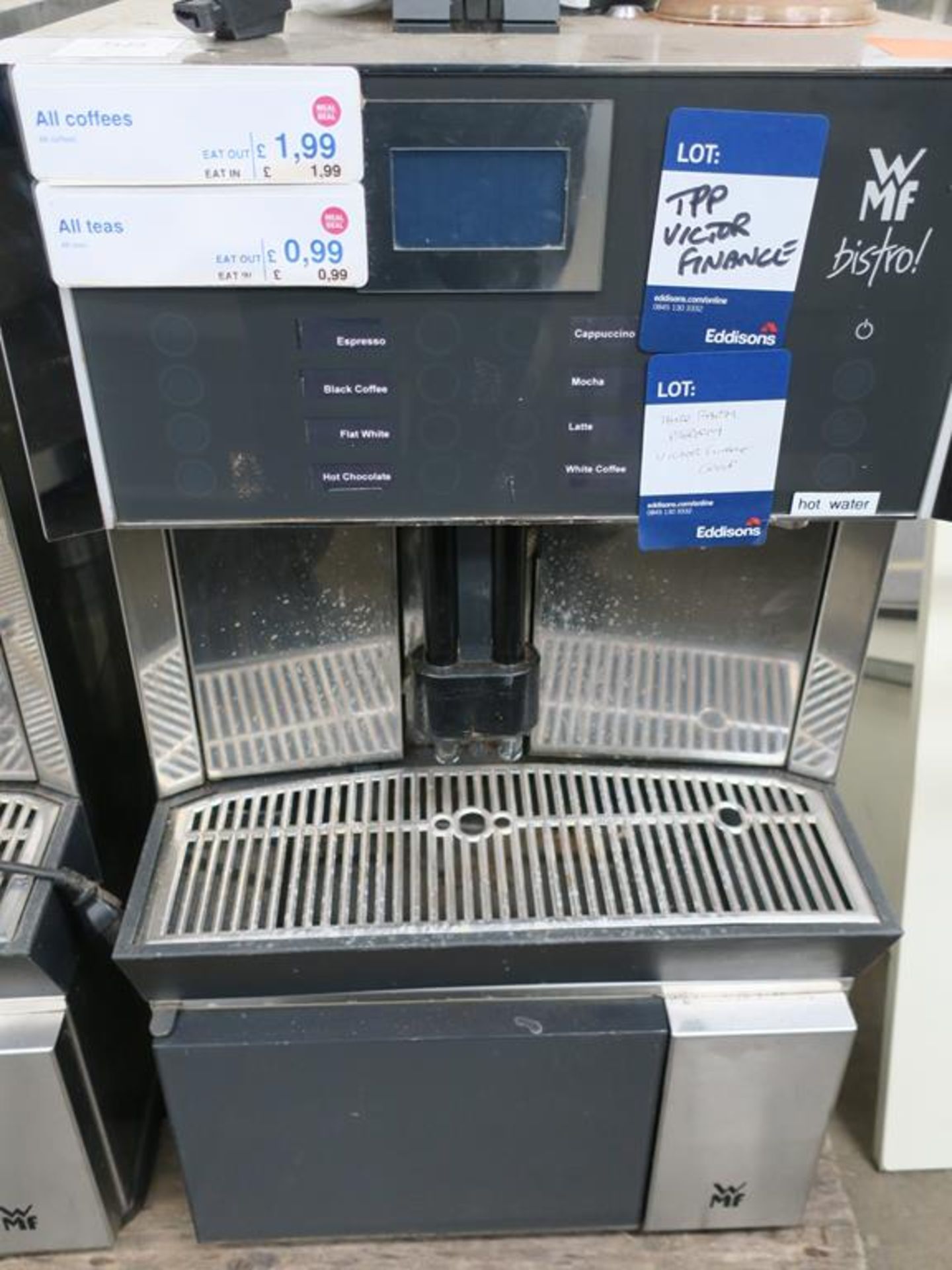 * A WMF Bistro s/steel Industrial Bean to Cup Coffee Machine 240V. Please note there is a £5 plus - Image 3 of 6