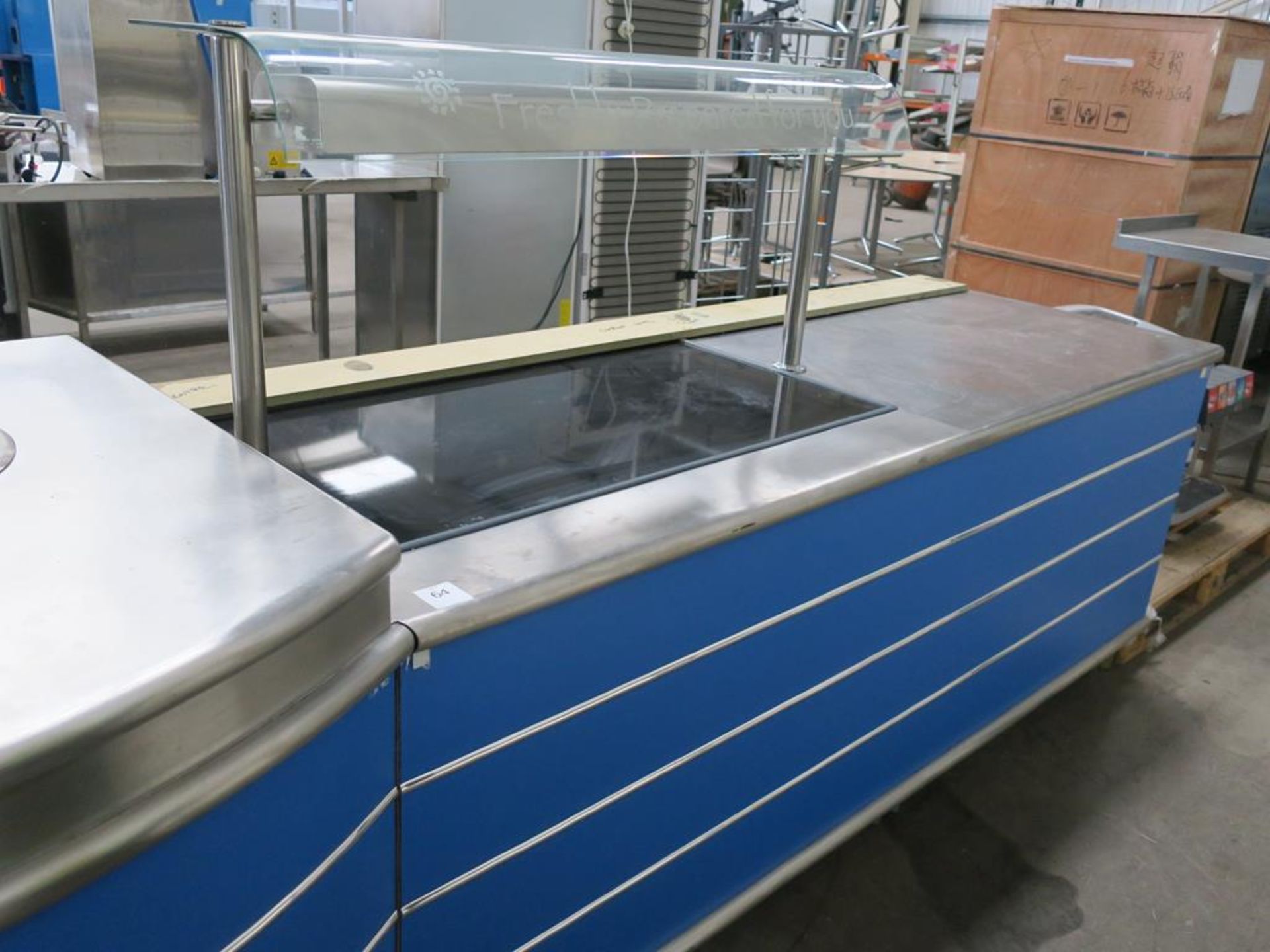 * A s/steel Hot Food Serving Unit complete with Hot Plate and Hot Cupboard and two door Storage Unit - Image 2 of 9