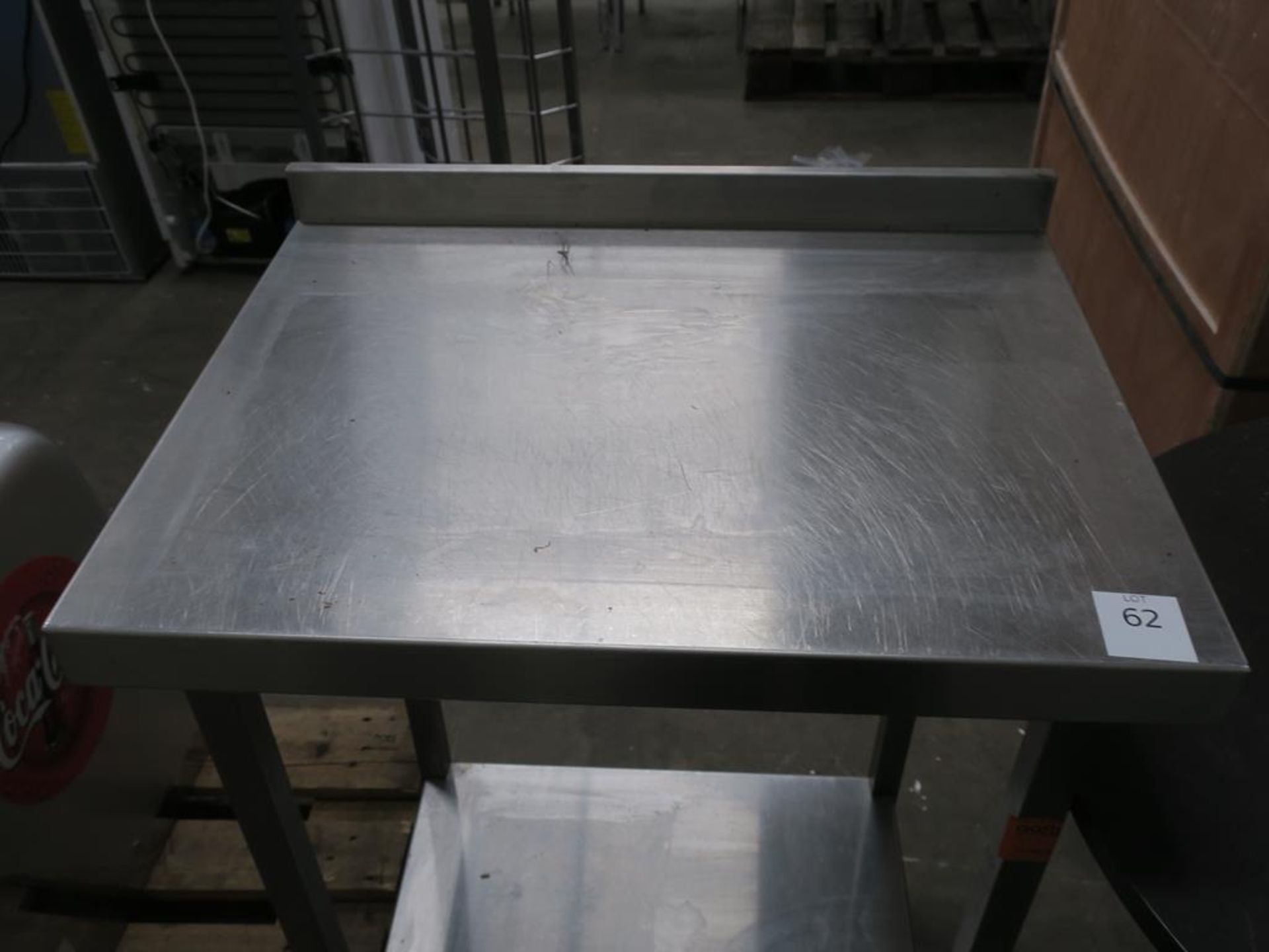* A Small Two Tier Preparation Table with Splashback - Image 2 of 3