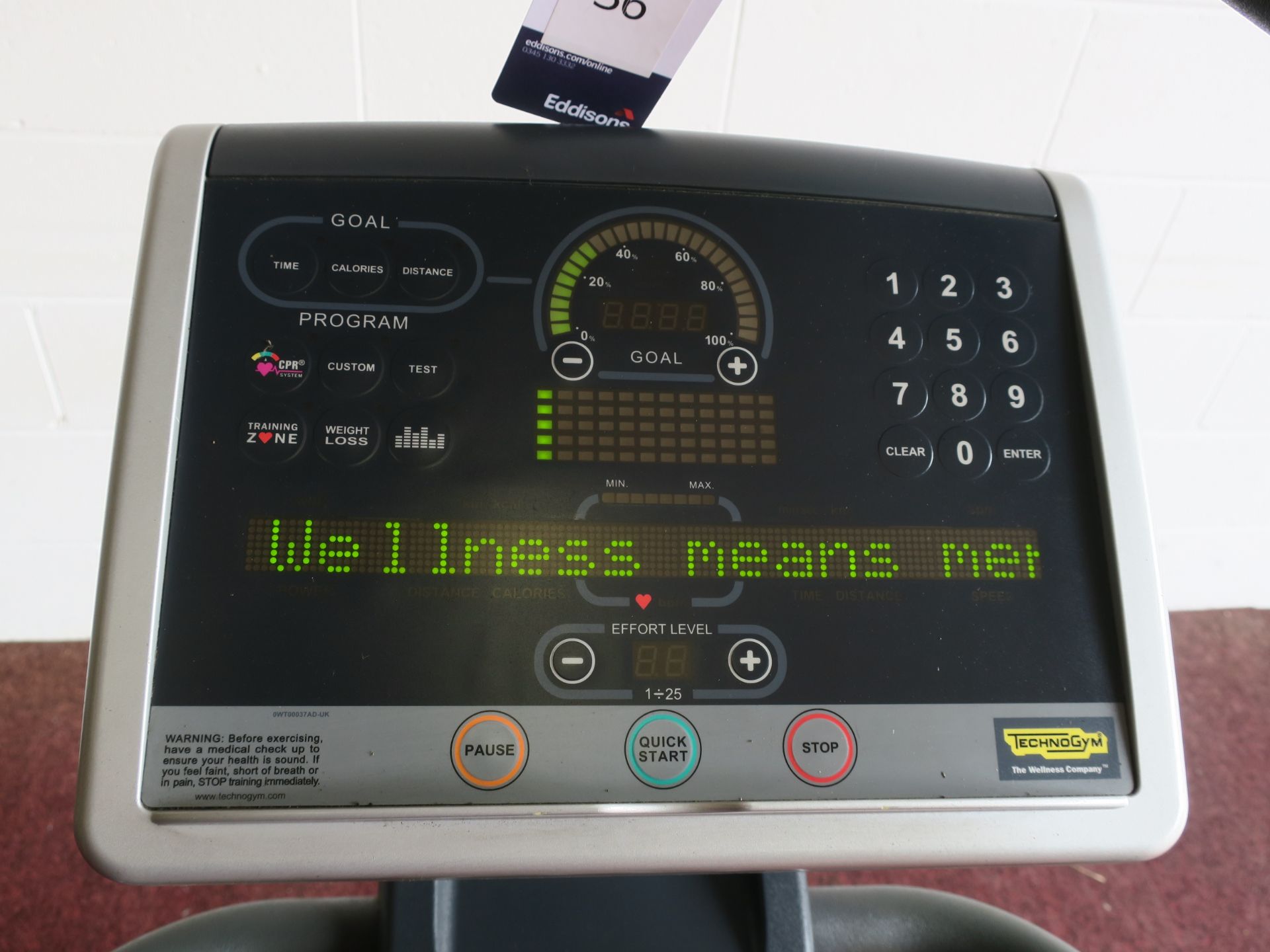 * A TechnoGym Wave EXC 700i SP Stepper Machine with Interactive Screen, Heart Rate Monitors, Cup - Image 3 of 3