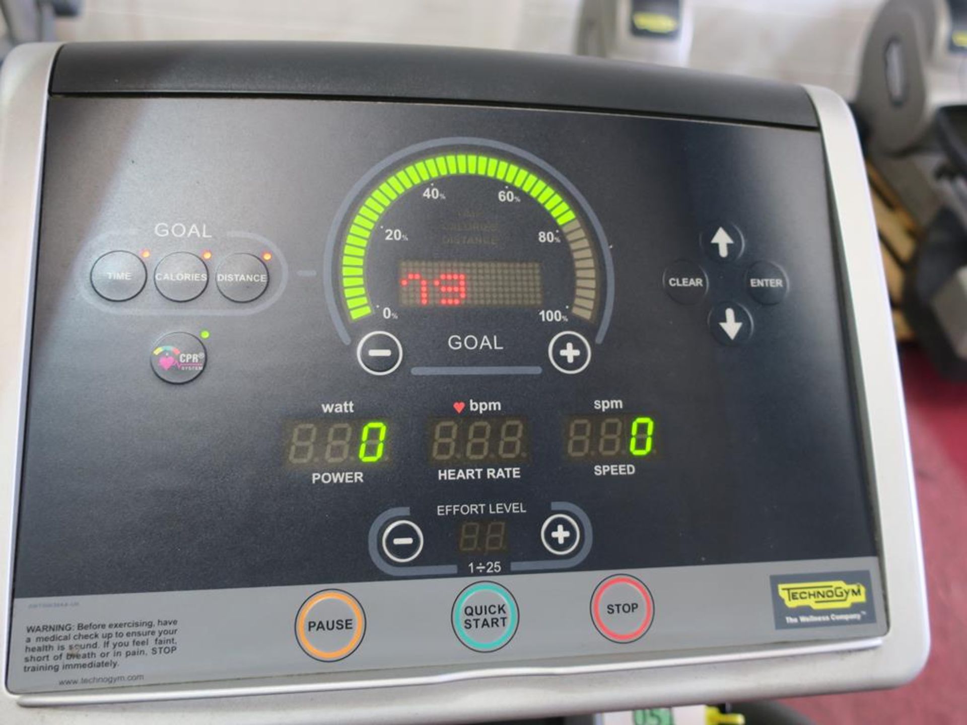 * A Technogym Cardio Wave EXC 500i with Interactive Screen S/N D4963L08000120. Please note there - Image 4 of 4